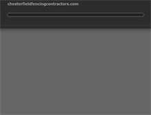 Tablet Screenshot of chesterfieldfencingcontractors.com